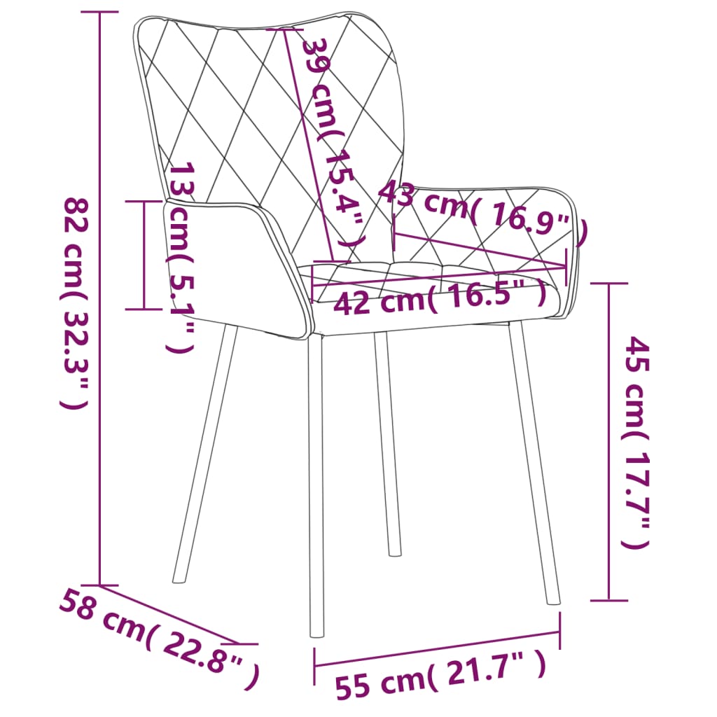 Esszimmerstühle 2 Stk.  Stoff