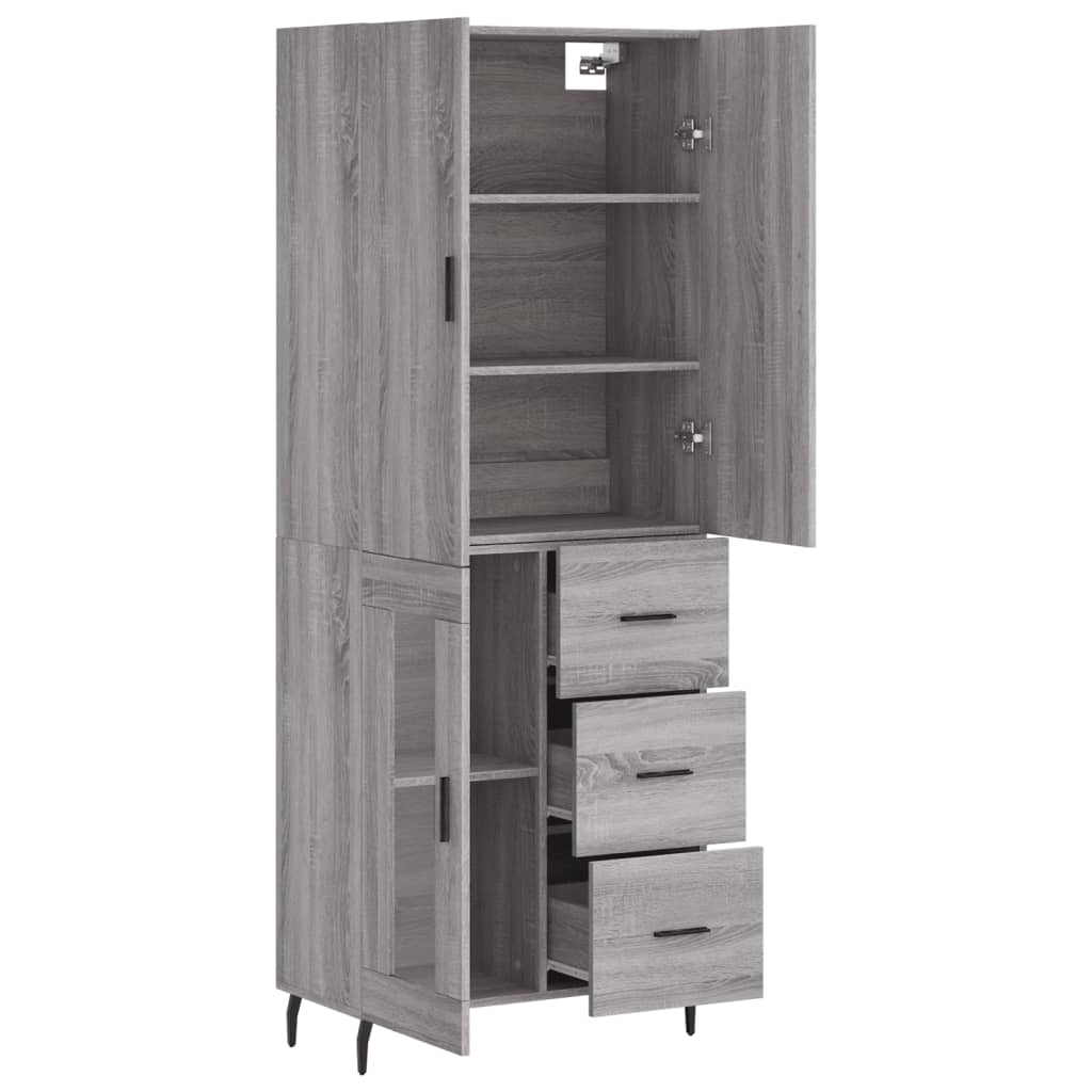 Highboard  Sonoma 69,5x34x180 cm Holzwerkstoff