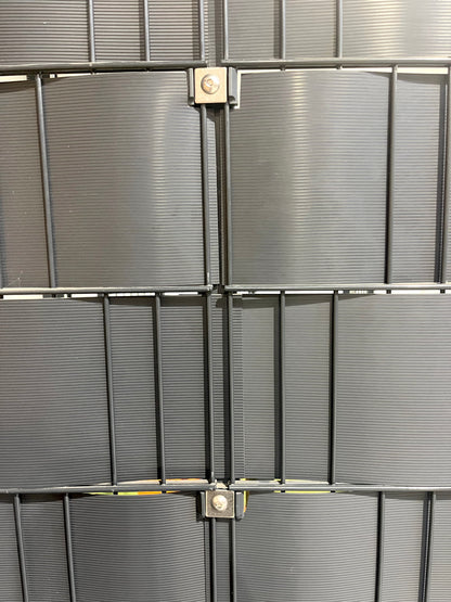 10x Halteplatte Befestigung Doppelstabmatte Klemmplatte Mattenhalter Edelstahl